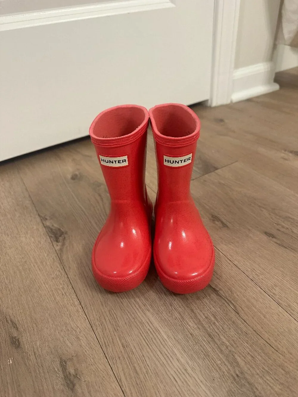 HUNTER Kids' First Classic Starcloud Glitter Waterproof Rain Boot Size 7 Walker